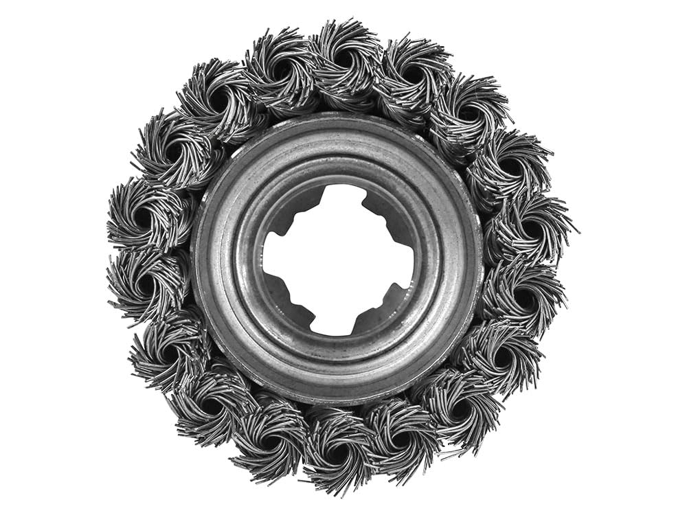 Faithfull X-LOCK Wire Cup Brush Twist Knot 75mm - Image 3