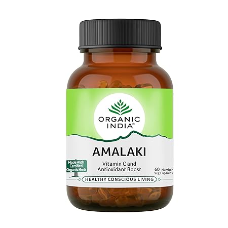 Organic India Amalaki - 60 Capsules Bottle