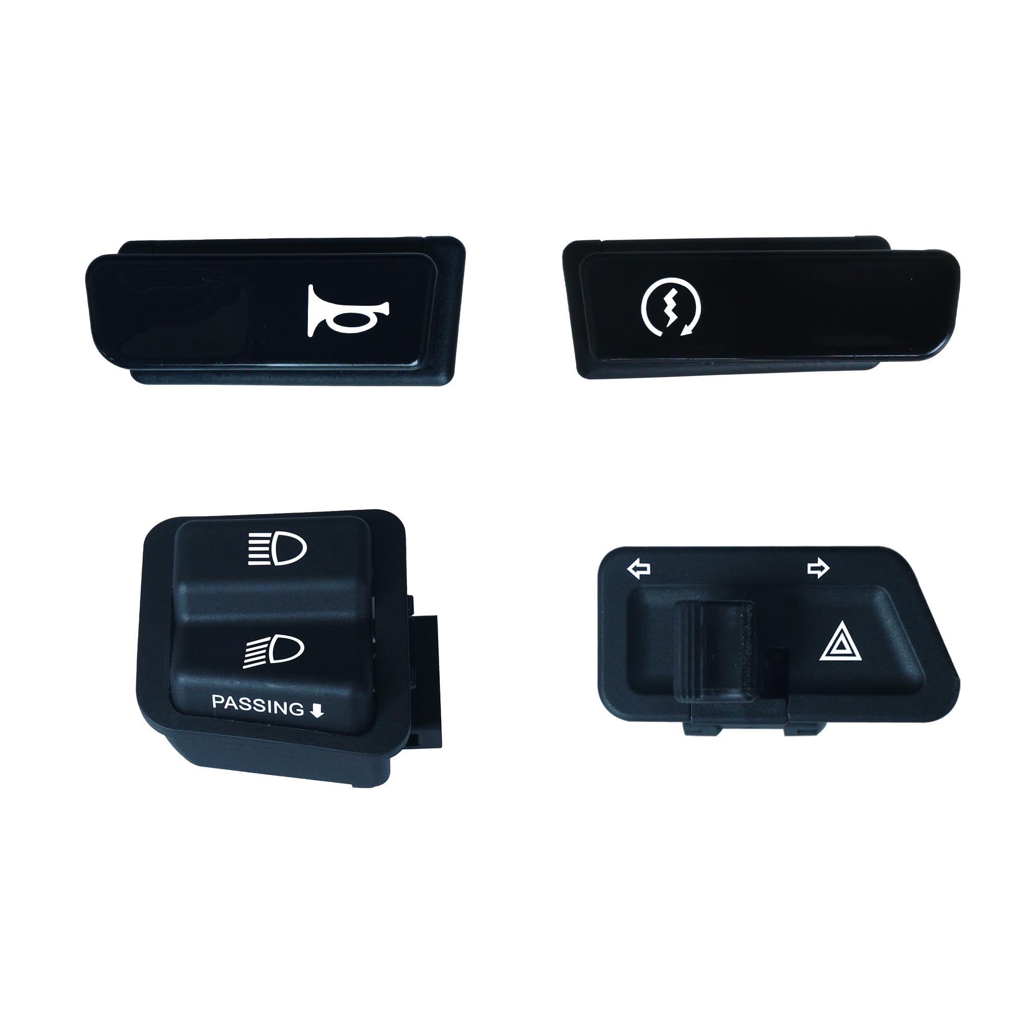 NIKAVI Modular Switches Combo, Starter, Horn, Dim/Dip with Passing, Indicator with Parking Switches (MS6, MS7, MS28, MS29)-image-30