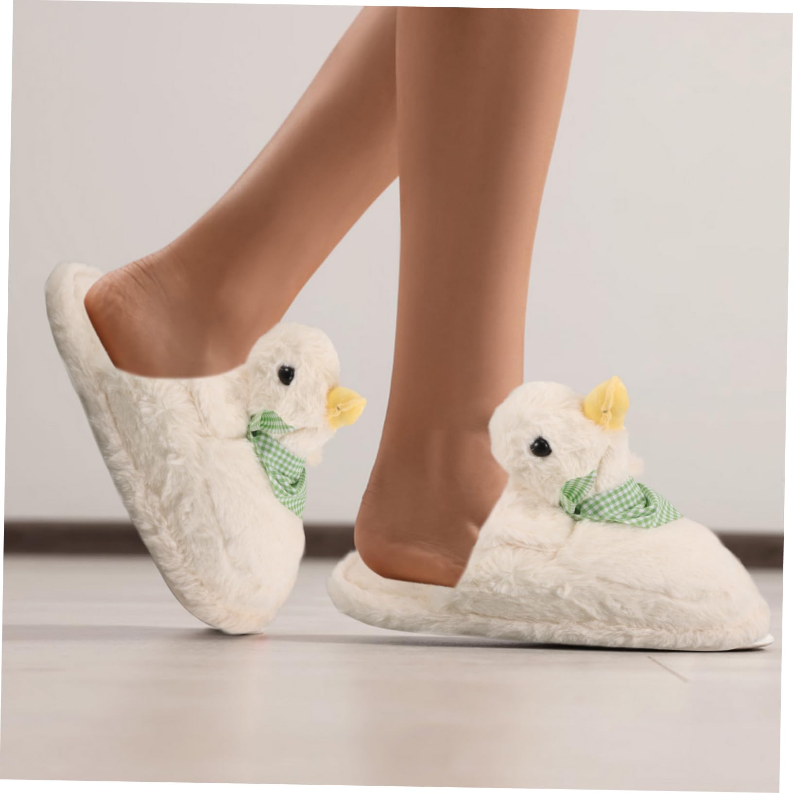 LIFKOME zapatillas de pato de dibujos animados Zapatillas de estar por casa de dibujos animados Zapatillas de interior para pies cansados personaje No deslizante zapatillas de felpa