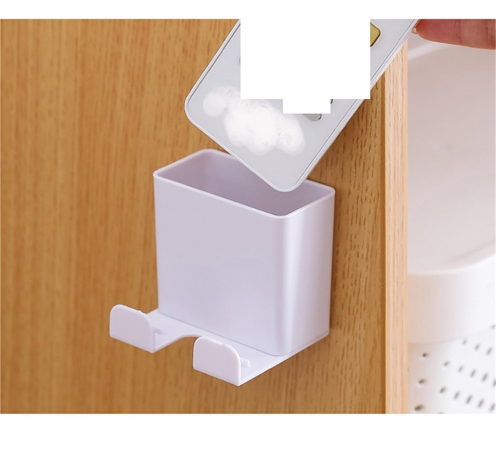 Organizador De Mandos A Distancia Caja de almacenamiento organizadora montada en la pared, caja for aire acondicionado con Control remoto, organizador, 4 Uds(Gray)