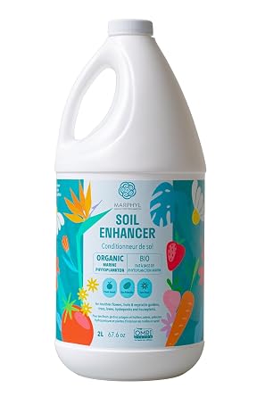 Plant Fertiliser Indoor Plants and Garden - Marine Phytoplankton Soil Improver and Hydroponics Fertiliser for Grasses Flowers Bamboo Succulents & Vegetables - MARPHYL Organic Plant Fertiliser Liquid