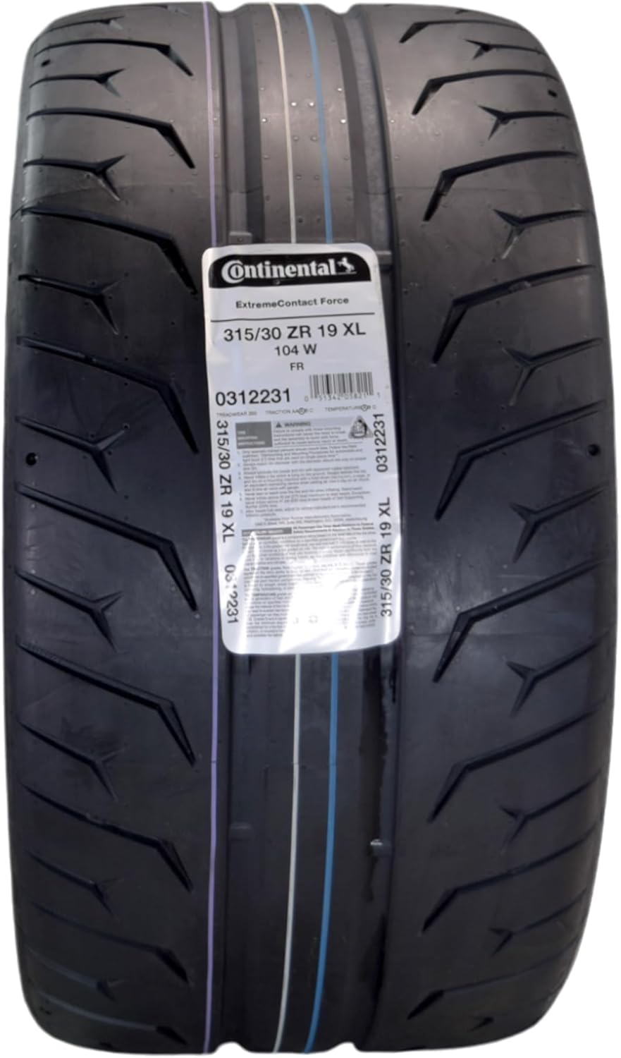 Conti by Hoosier Racing Tire 315/30ZR19 104W XL CONTACT FORCE - Ultra-High Track Performance Tire with Hoosier Keychain Made in the USA (2-Pack)