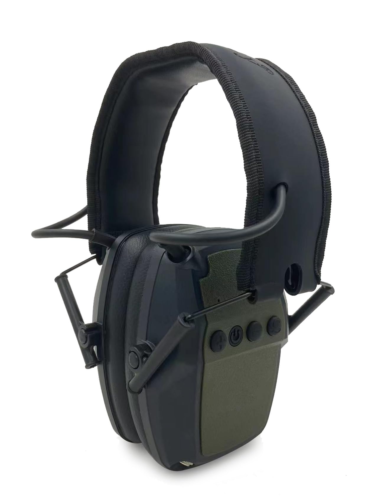 HCMSafety Electronic Ear Muffs - Gun Range Ear Protection, Retractable, Portable, Lightweight, Microphone Earplugs for Shooting Ear Protection