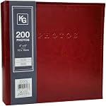 Kiera Grace Self-Adhesive Linen Photo Album & Scrapbook, 1.57"L x 11.42W x 10.63"H, Grey…