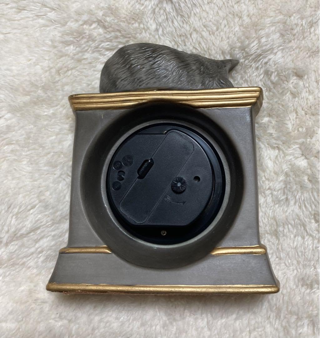 Amazon.co.jp: わちふぃーるど ダヤン 置き時計 グレー目覚まし時計  