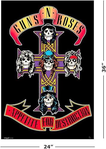 Miniatura 2 de Guns N' Roses - Póster musical (Apetito por la destrucción, portada del álbum) (tamaño 24" x 36")