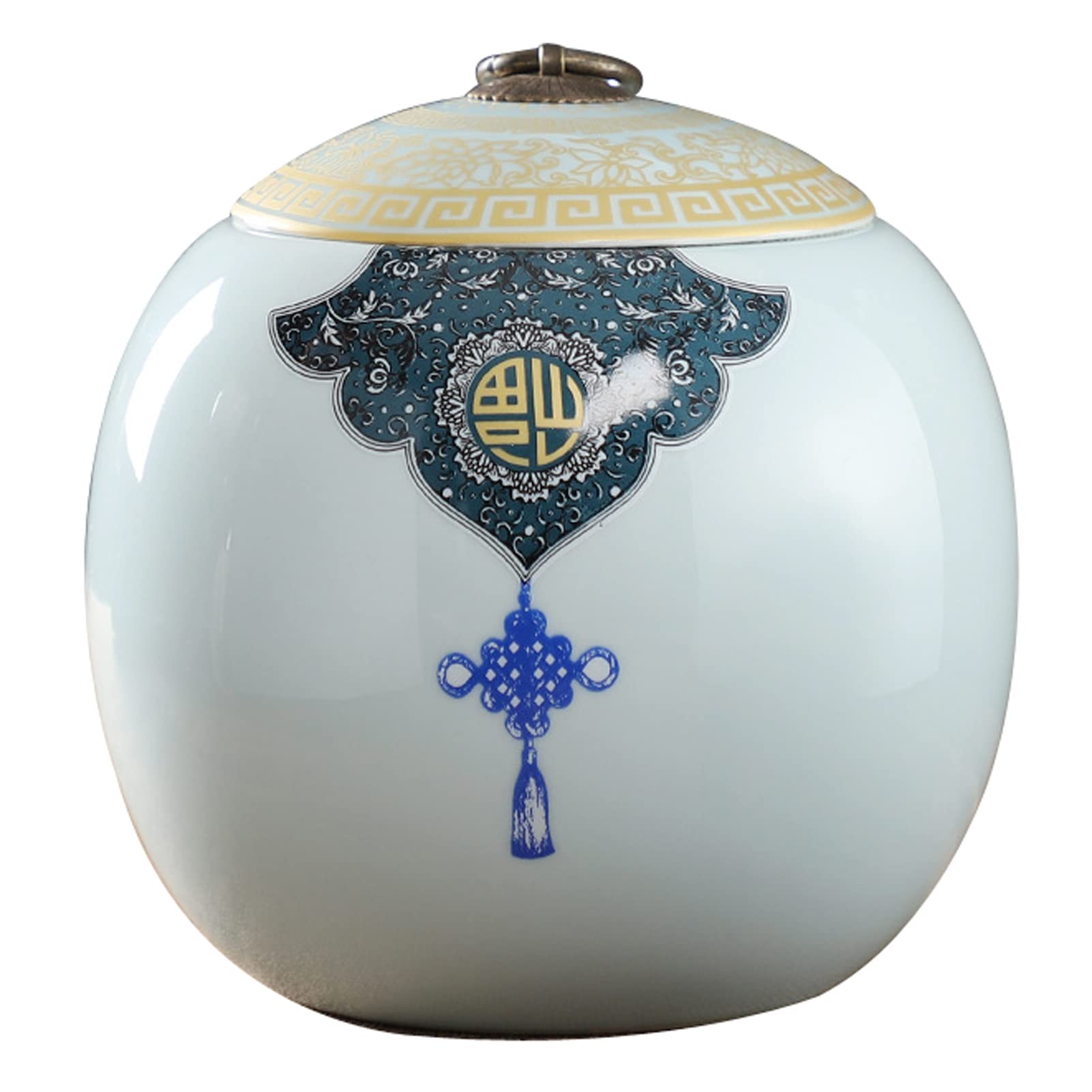 Cremation Urns, Urns for Human Ashes Female & Male, for Adult or Pet, Funeral - Small Urn Keepsake for(Celadon)