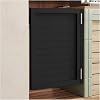 Interior Swinging Saloon Door for Kitchen Doorways Bar, Wood Cafe Dutch Door with Auto-Close Hinges Half Waist Door Entrance Partition(Black,W65xH90cm)