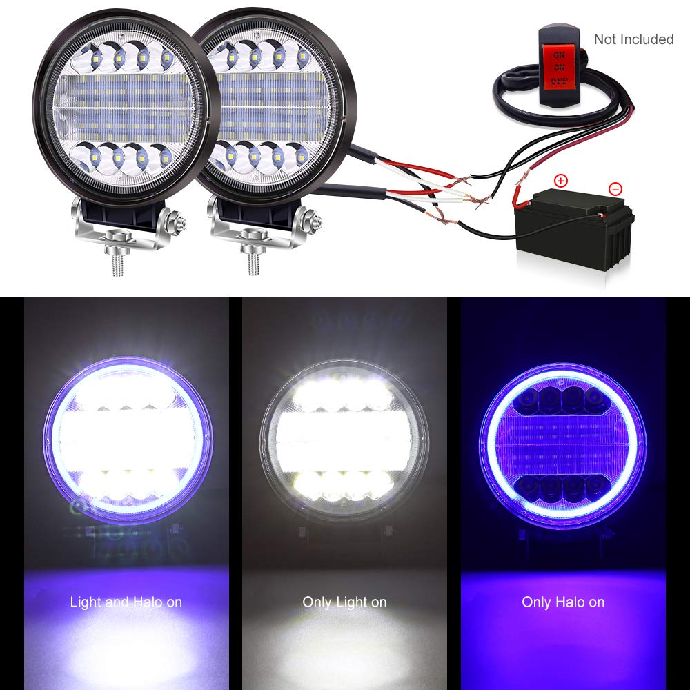 Anelli LED Angel Eyes 12V - COB Chip, Cerchi Luminosi Per Fari Auto E Moto (110mm) - Foto 7