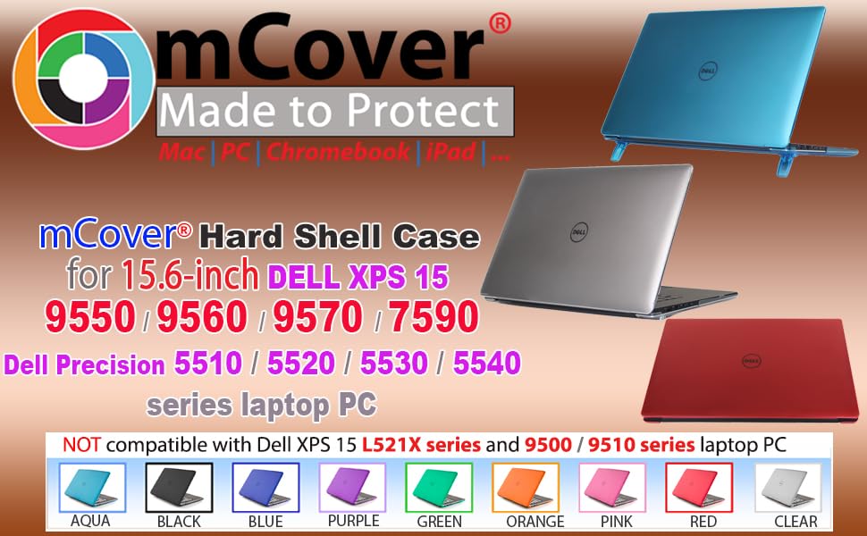MCover Case Only Compatible For 2020-2023 15.6" Dell XPS 15 9500 9510