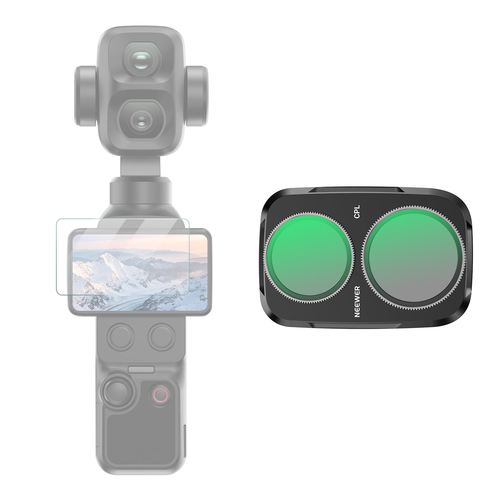 NEEWER CPL Filter Compatible with DJI Osmo Pocket 4P (4 Pro), Black | Circular Polarizer…