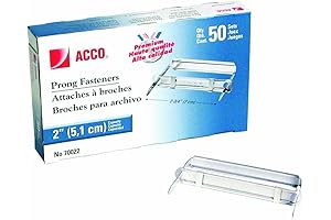 Heavy-Duty Prong Fasteners for Efficient Document Binding (A7070022)