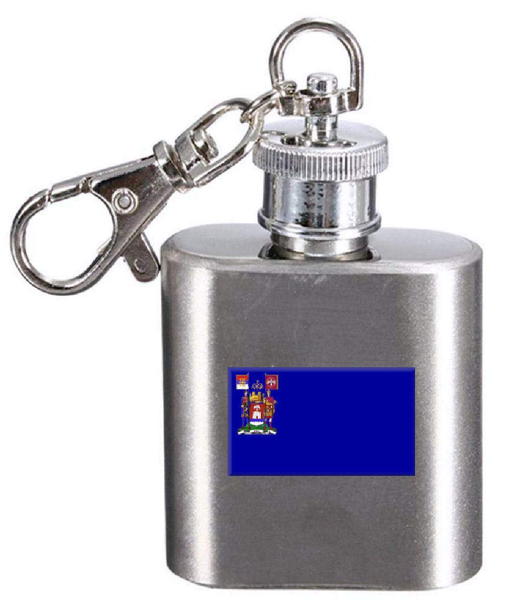 Flasque porte-clés gravé NIS City Serbie, cadeau souvenir pour homme et voyageur