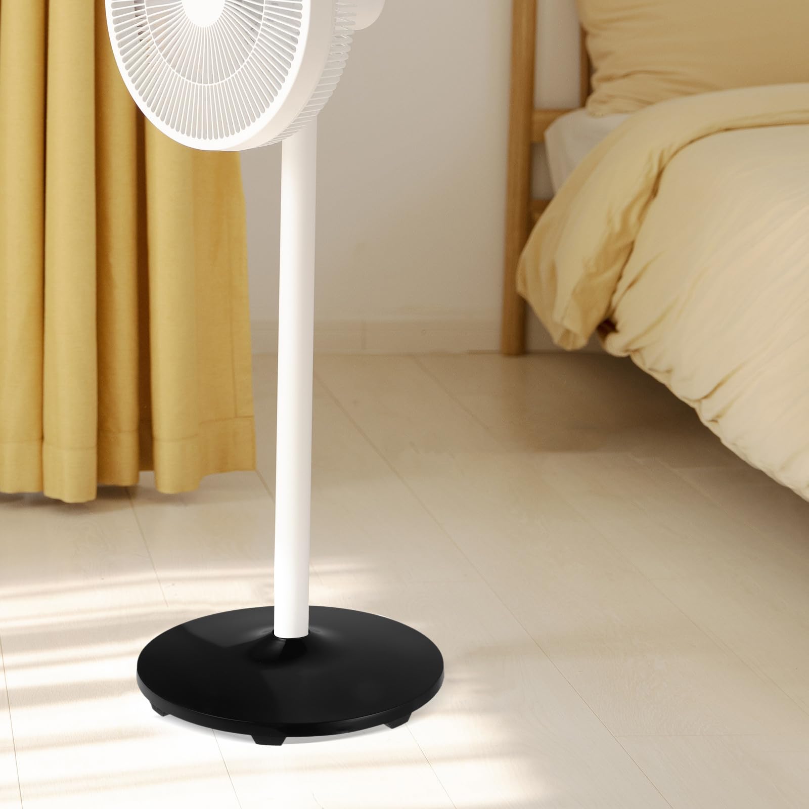 Garneck Base de Ventilador de Pie Negro de Plástico Soporte Estable y Antideslizante para Ventilador de Pie Adecuado en Fiesta Verano y Uso Hogar