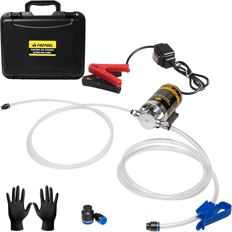 Bomba elétrica de transferência e extração de óleo FACFUEL 12 V 100 W com caixa – Kit