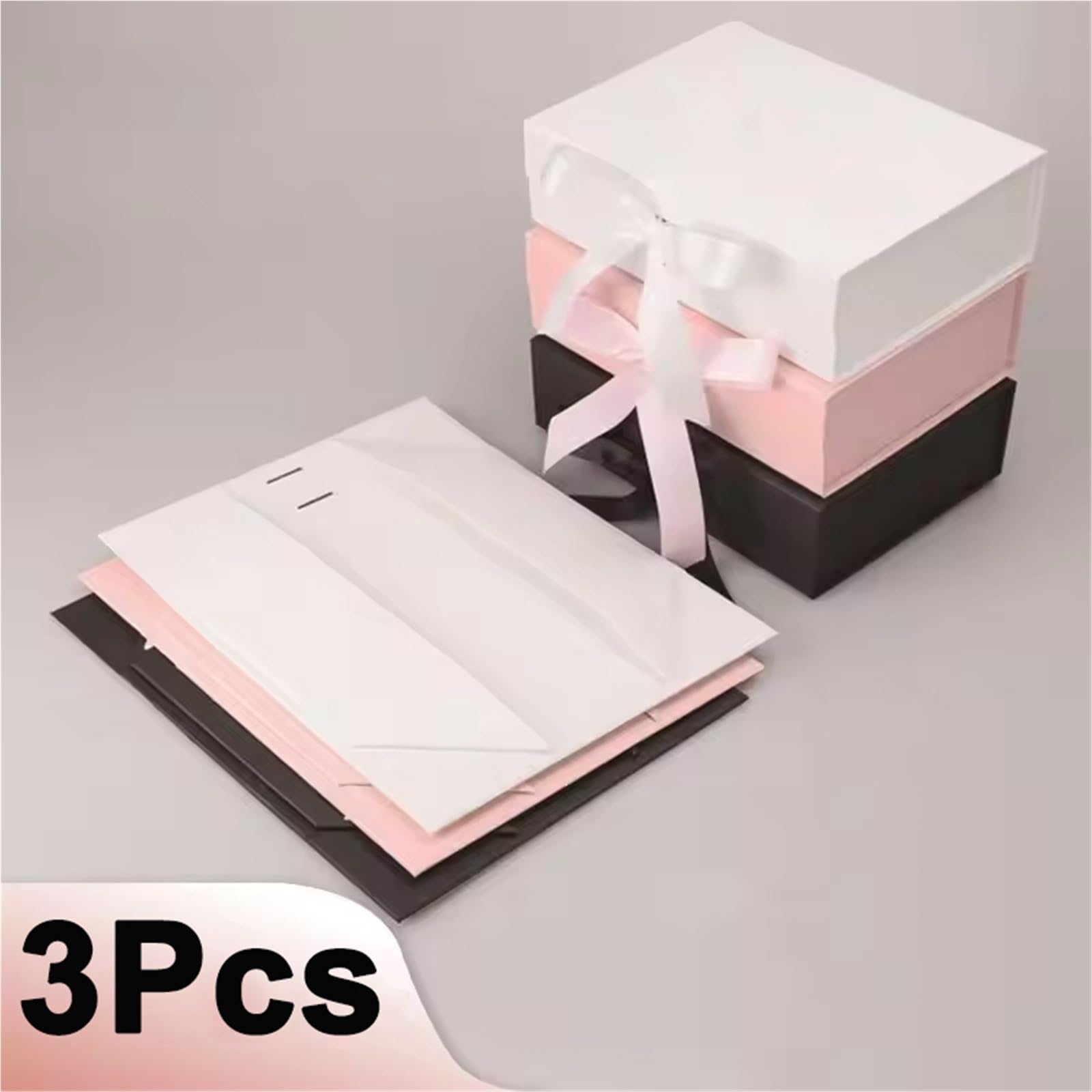 Scatola Regalo Confezione regalo da 3 pezzi | Scatola for regali di Natale Scatola robusta e spessa 26x19x8 cm(3pcs-2)
