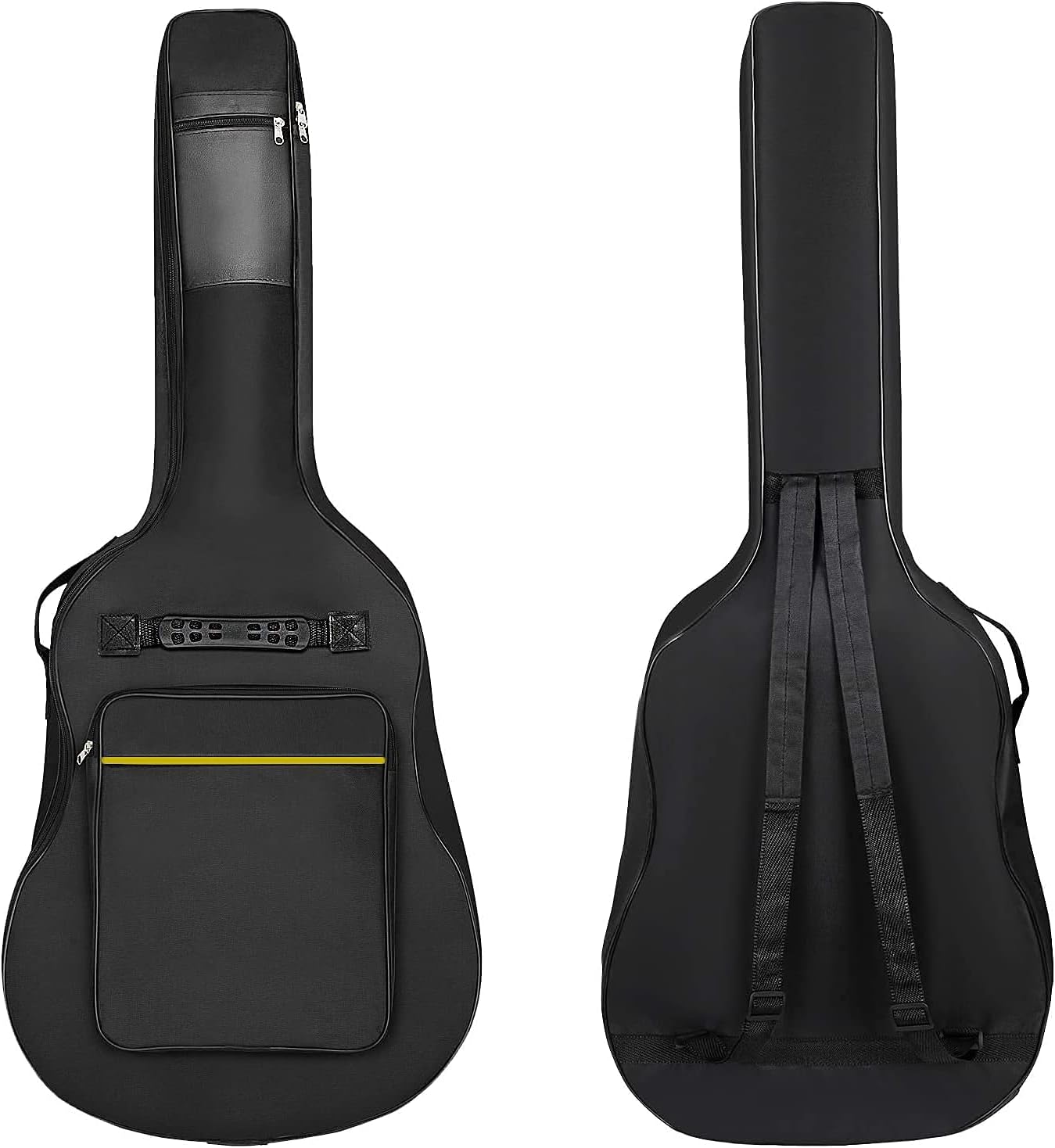Guitar Bag Backpack Guitar Gig Bag with Thick Padding Guitar Case for Acoustic Guitar, Electric Guitar, Bass Guitar, Classical Guitar, Ukulele, Mandolin and More (38" Guitar) (38" Guitar Bag)