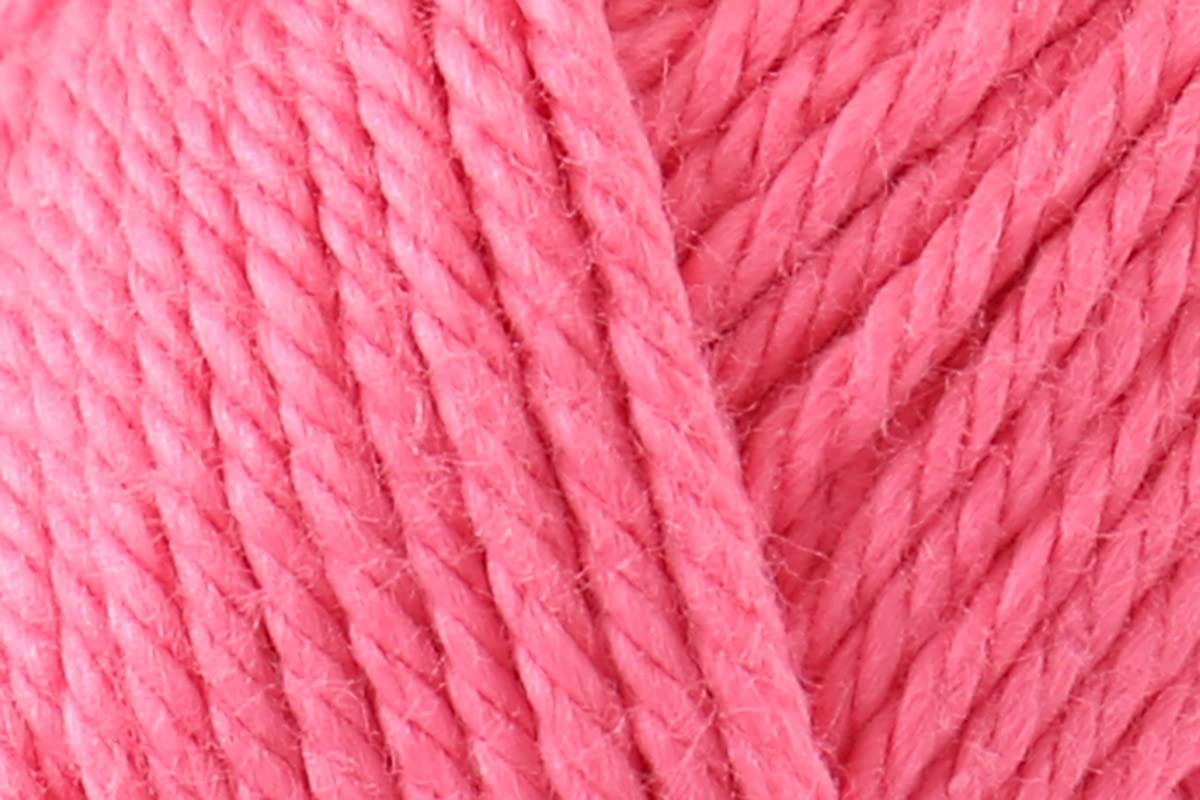 Sirdar Happy Cotton DK Crochet Yarn, 100% Cotton Doubel Knitting Wool for Toys - 20g Balls - Bubblegum (799) - Pack of 3