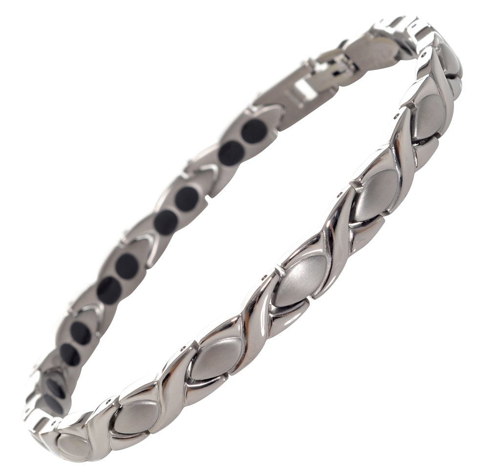 Magnetisches Schmerztherapie-Armband aus Titan von Mind n Body