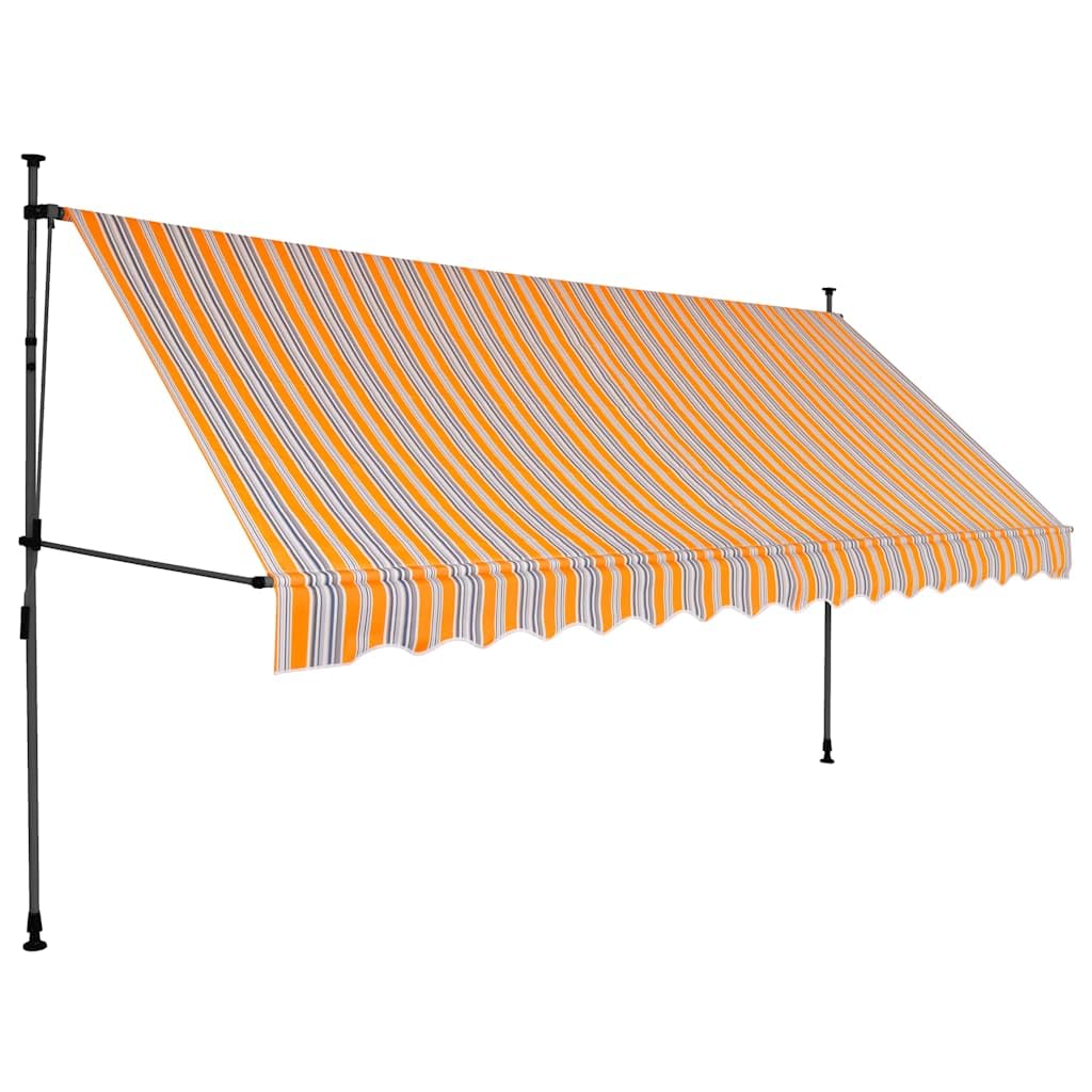Store extérieur imperméable 4m contre la chaleur avec éclairage LED pour cour