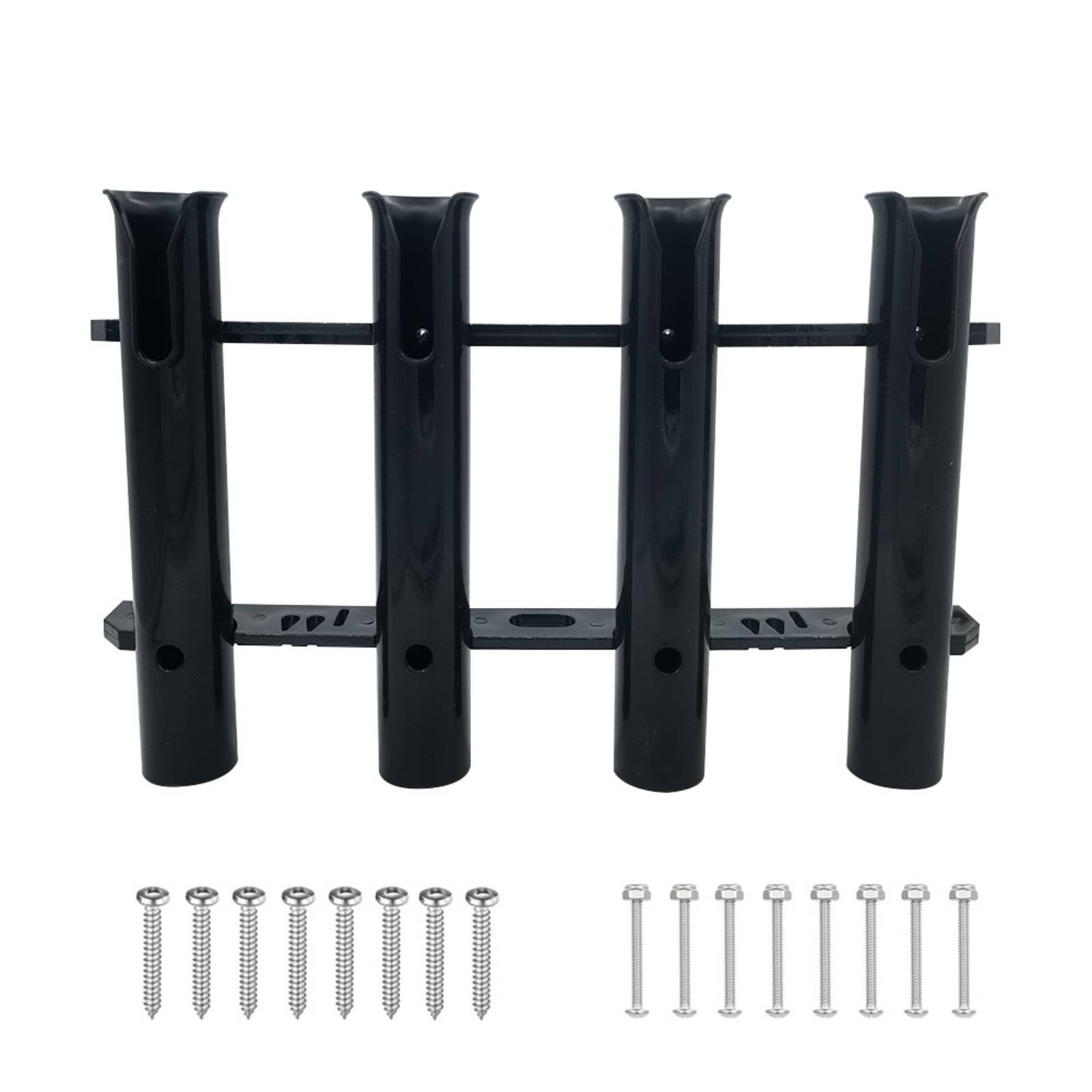 Easy Installation 4-Tube Fishing Rod Holder Space Saving 4 Tube Fishing Rod Holder for Anglers, Kayak, Garage, 4-Rod Holder W Screw-image-45
