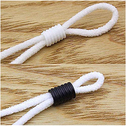 image for Coolfor Cord Locks Silicone Toggles for Drawstrings Elastic Cord Rope 