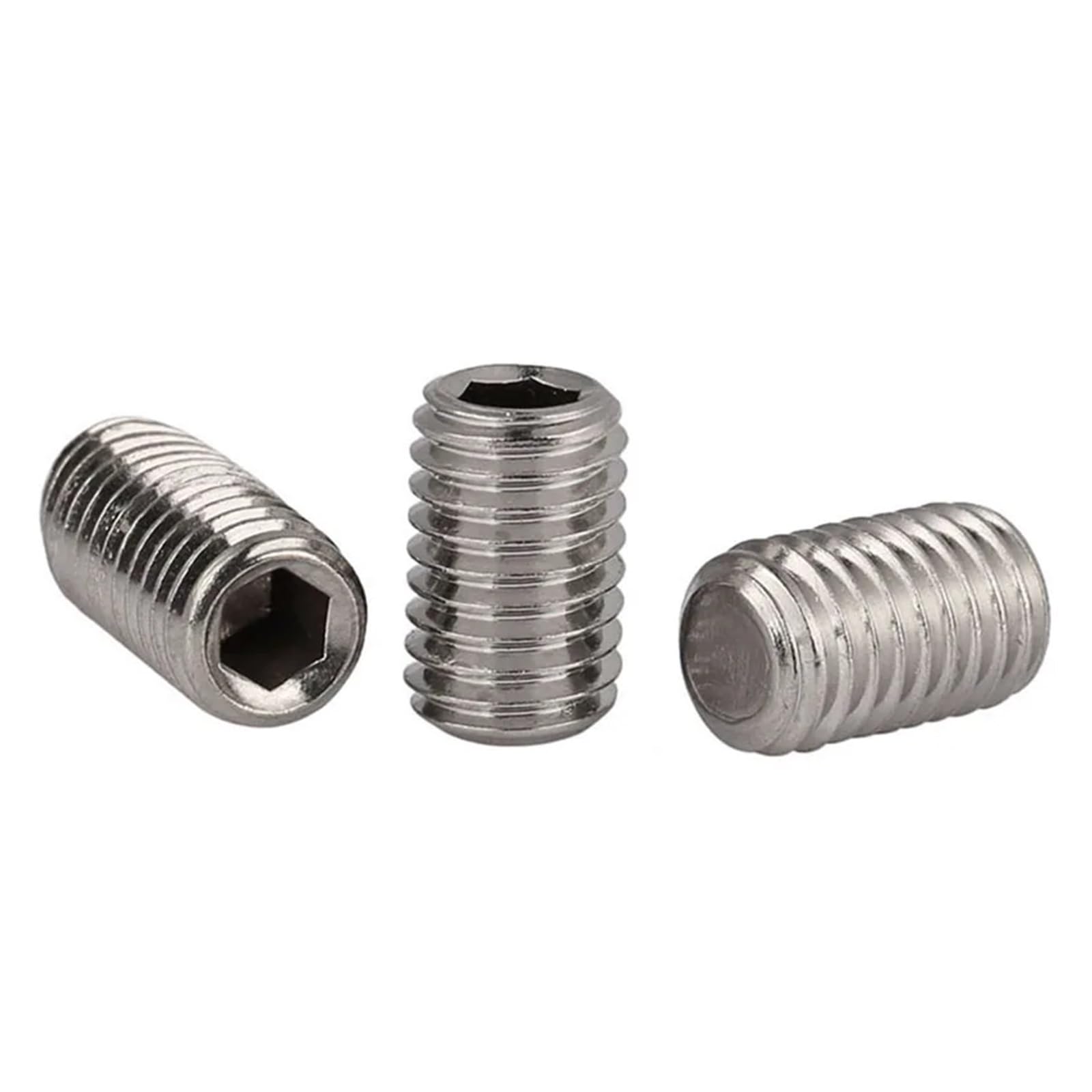 10-100 Sztuk M6 X 0,75 Mm 6 Wkręty Dociskowe O Drobnym Skoku ZESTAW GNIAZD 304 Stal Nierdzewna DIN 913(M6X0.75X10mm-100pcs)