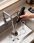 CIRCLE JOY Electric Milk Frother Handheld with 3 Speeds & Detachable Whisks | Stand and Storage Box, Rechargeable Coffee Frother Wand Drink Mixer Foam Maker for Latte, Cappuccino, Matcha, Black