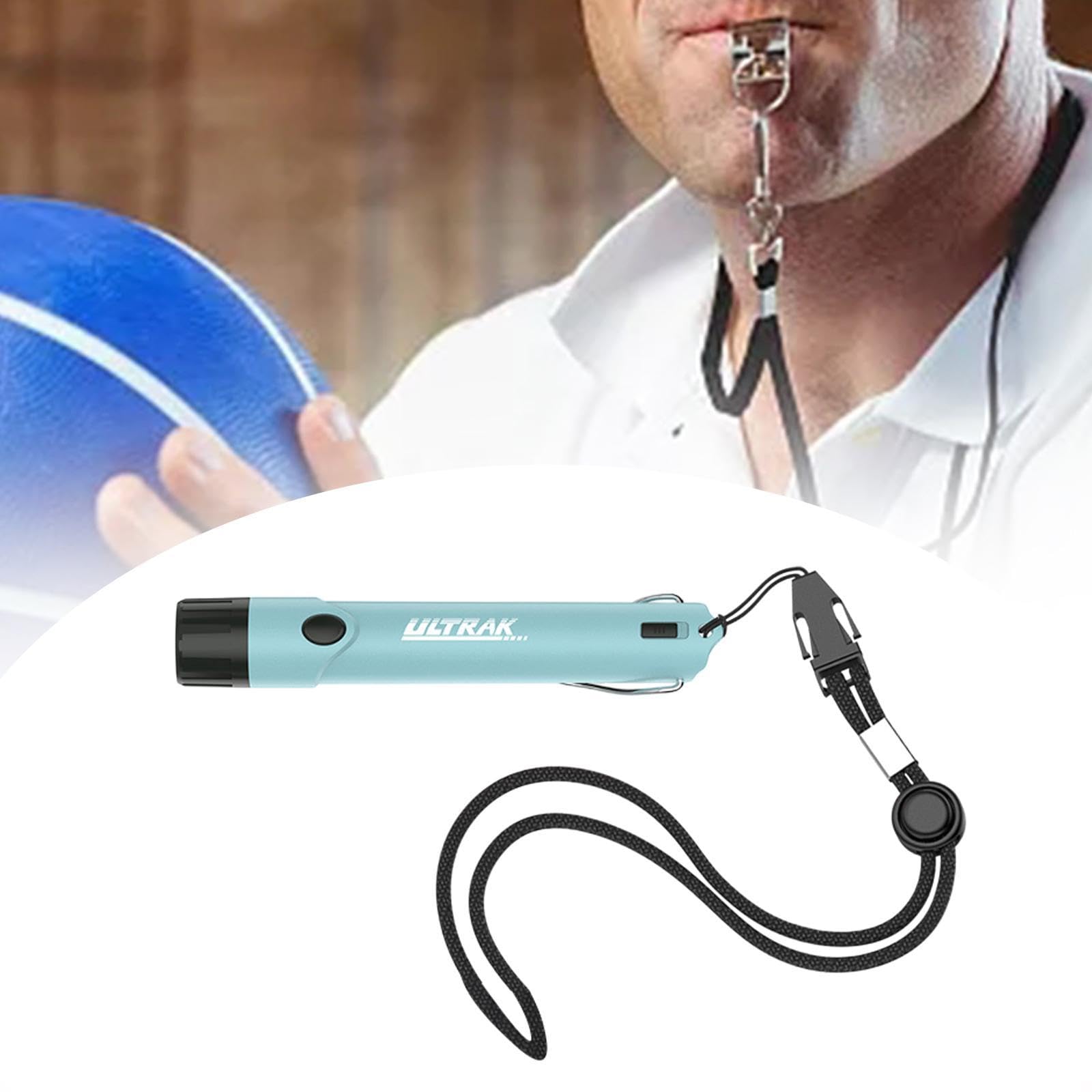 Silbato Electrónico Portátil con Botón LED, Cordón Práctico, Plástico PP, Adecuado para Entrenamiento Deportivo Y...