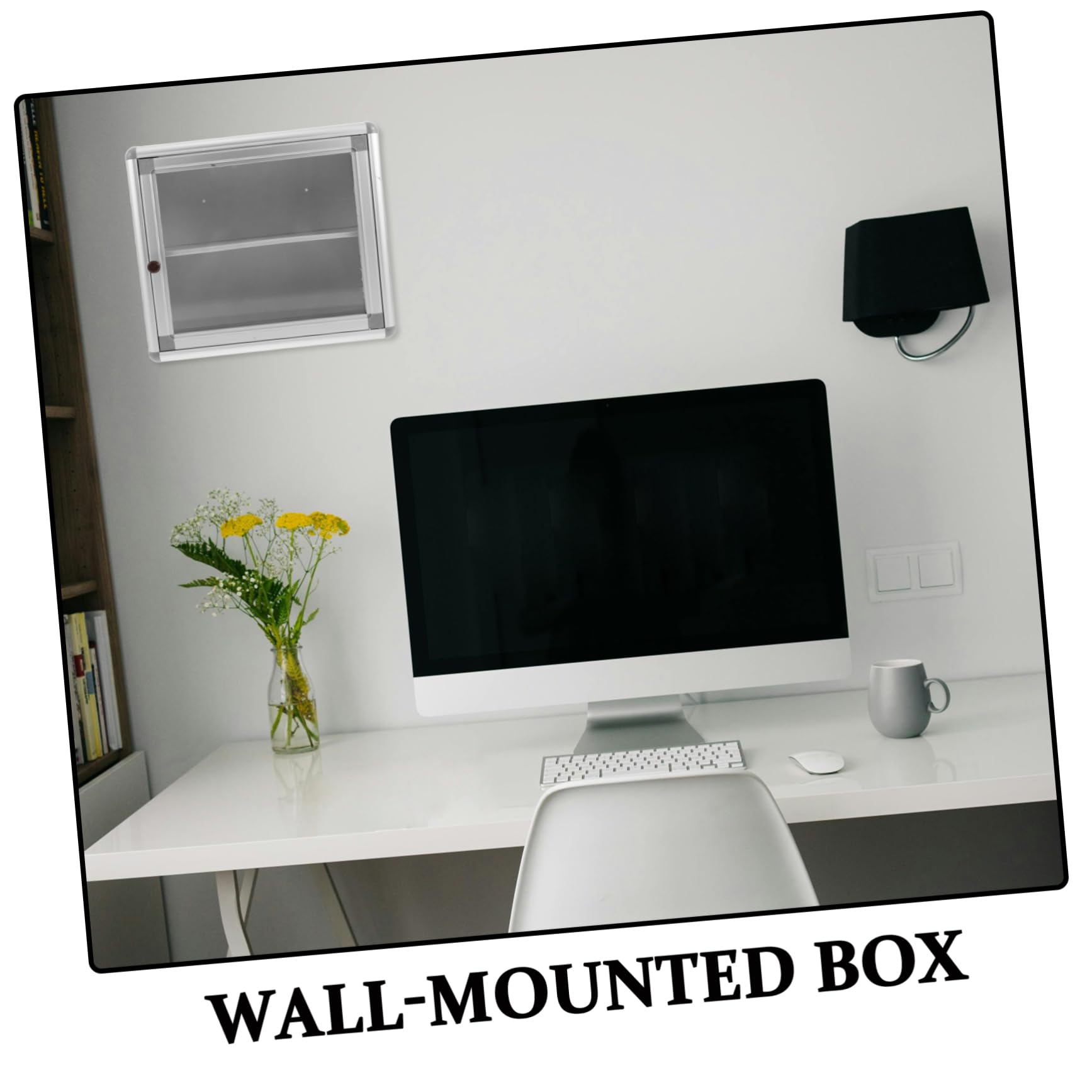 Cabilock Caja Médica Colgante de Metal Pequeña, Organizador de Medicamentos Resistente Intemperie, Montable en Pared, Estuche para Botiquín Casero, Uso en Oficinas y Bancos, Almacenamiento