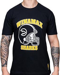 Camiseta de fútbol americano, color negro