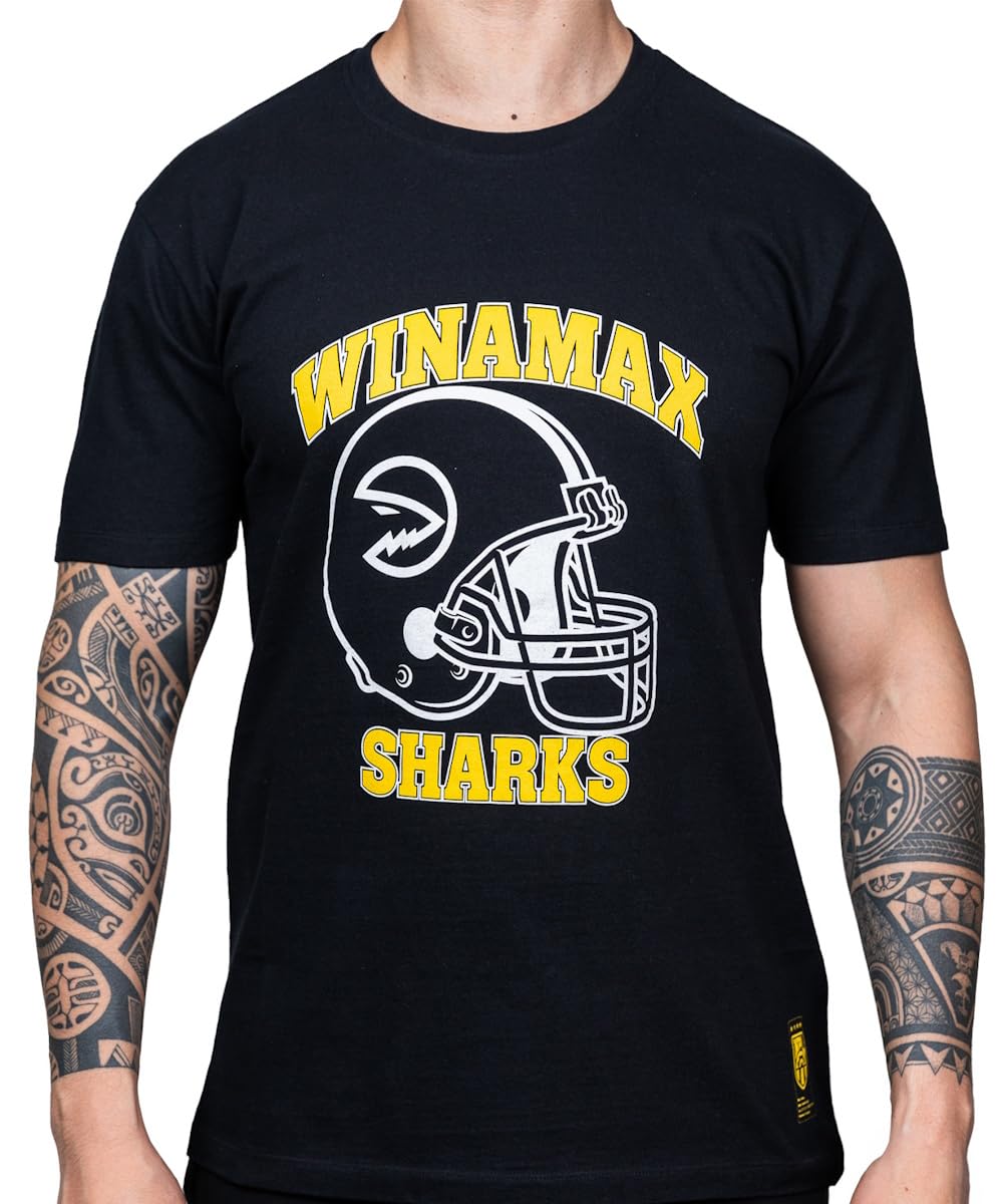 Camiseta de fútbol americano, color negro