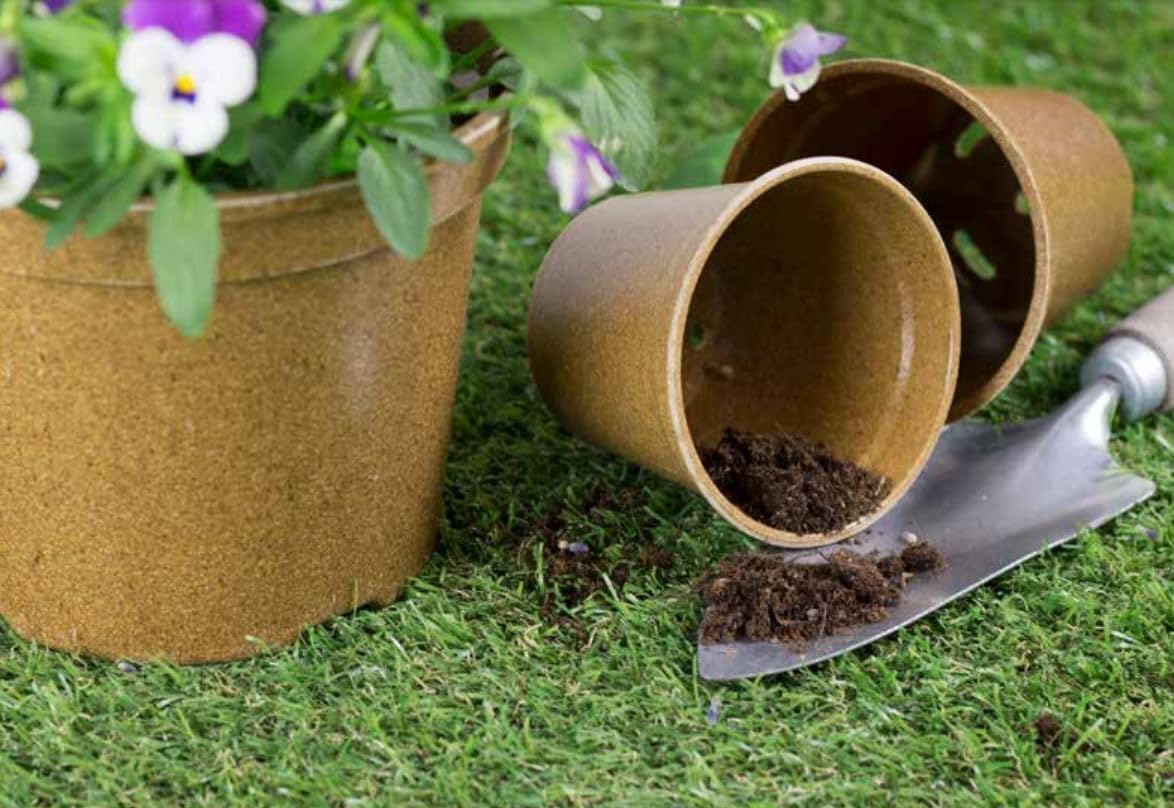 Fyne-Finds 20 10.5Cm, 4Inch Brown Round Growing Biodegradable Fibre Pots Plant Seed Seedling Pots Seed Pots (20)