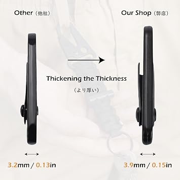 TRIWONDER HK Hook Sling Clips Enlarged Mouth Tactical Snap Hook