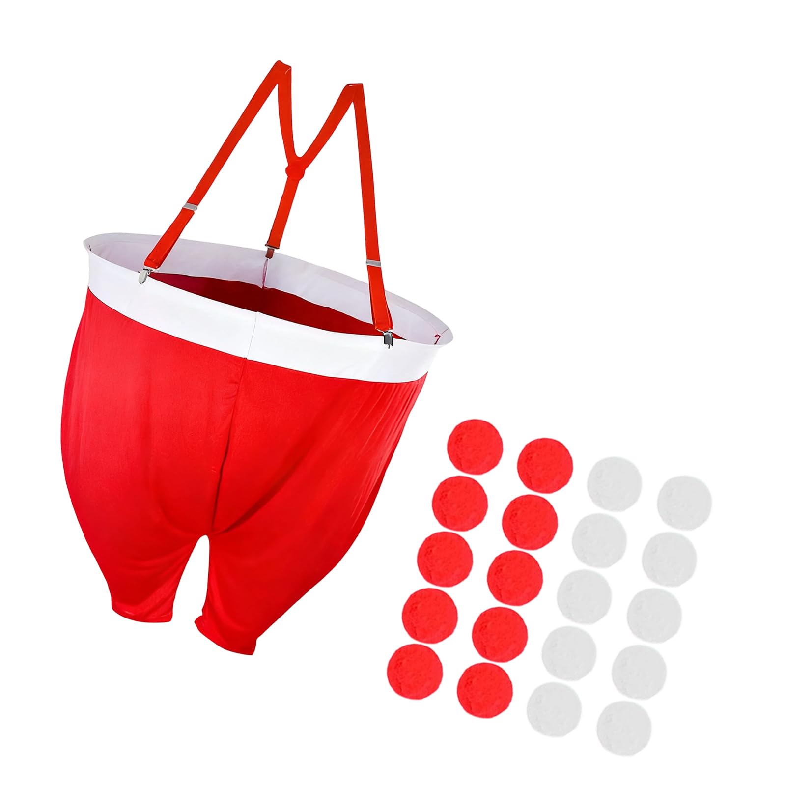 Nucelit Celebratory Pants Soft Fabric Ball Toss Activity for Family Entertainment Safe Gentle Substance Participatory Party Snow Fight