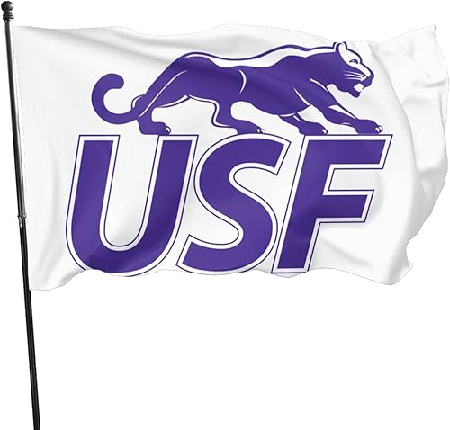 Miniatura 2 de Bandera de la Universidad de Sioux Falls Cougar Banner Breeze Bandera de doble cara para exteriores, bandera para el hogar, bandera de jardín, 3 x 5