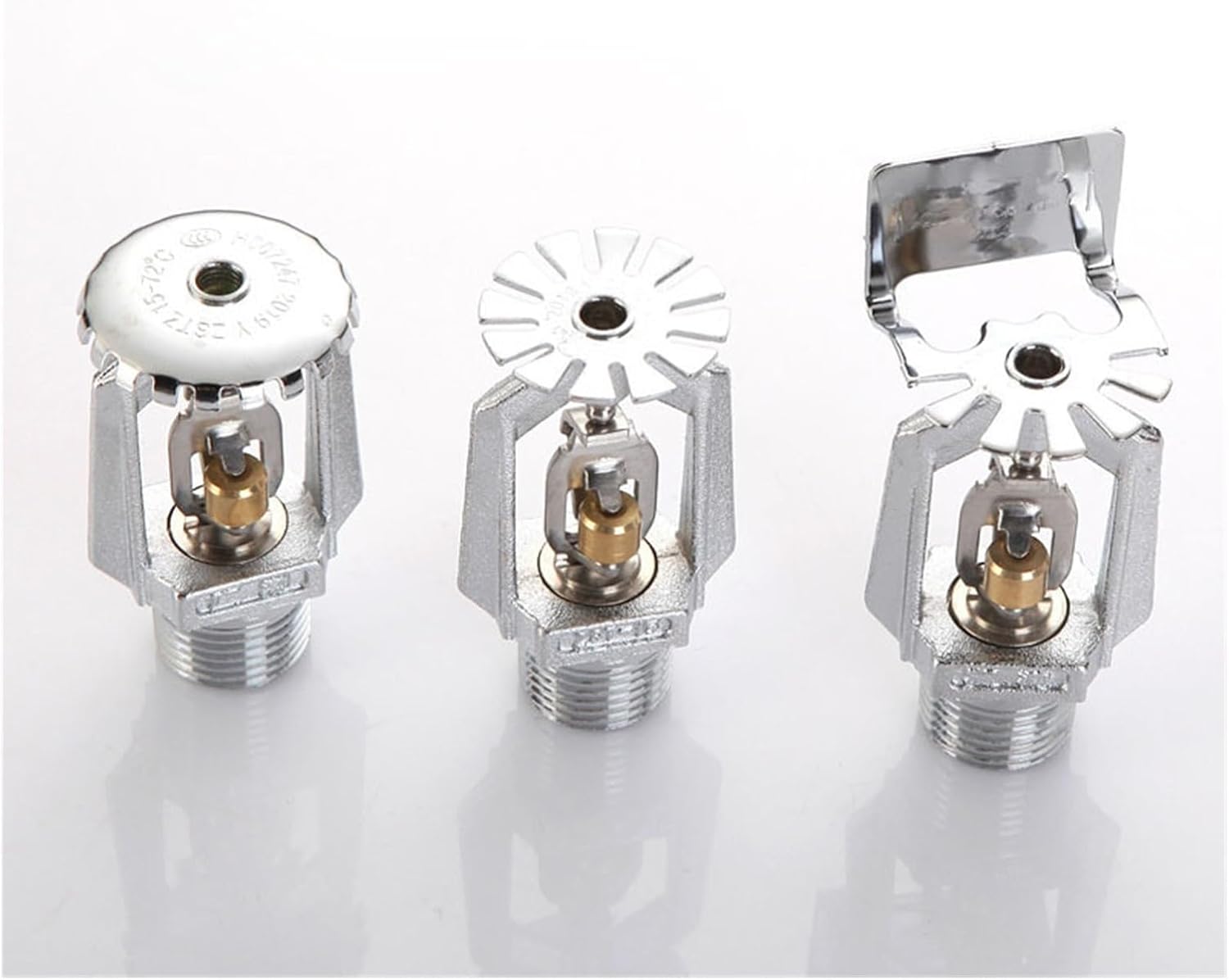 5Pcs Fire Sprinkler Heads, DN15, 72° Fusible Alloy, Outdoor Use, Anti-Freeze, Low Temperature Resistant(DN15 side)