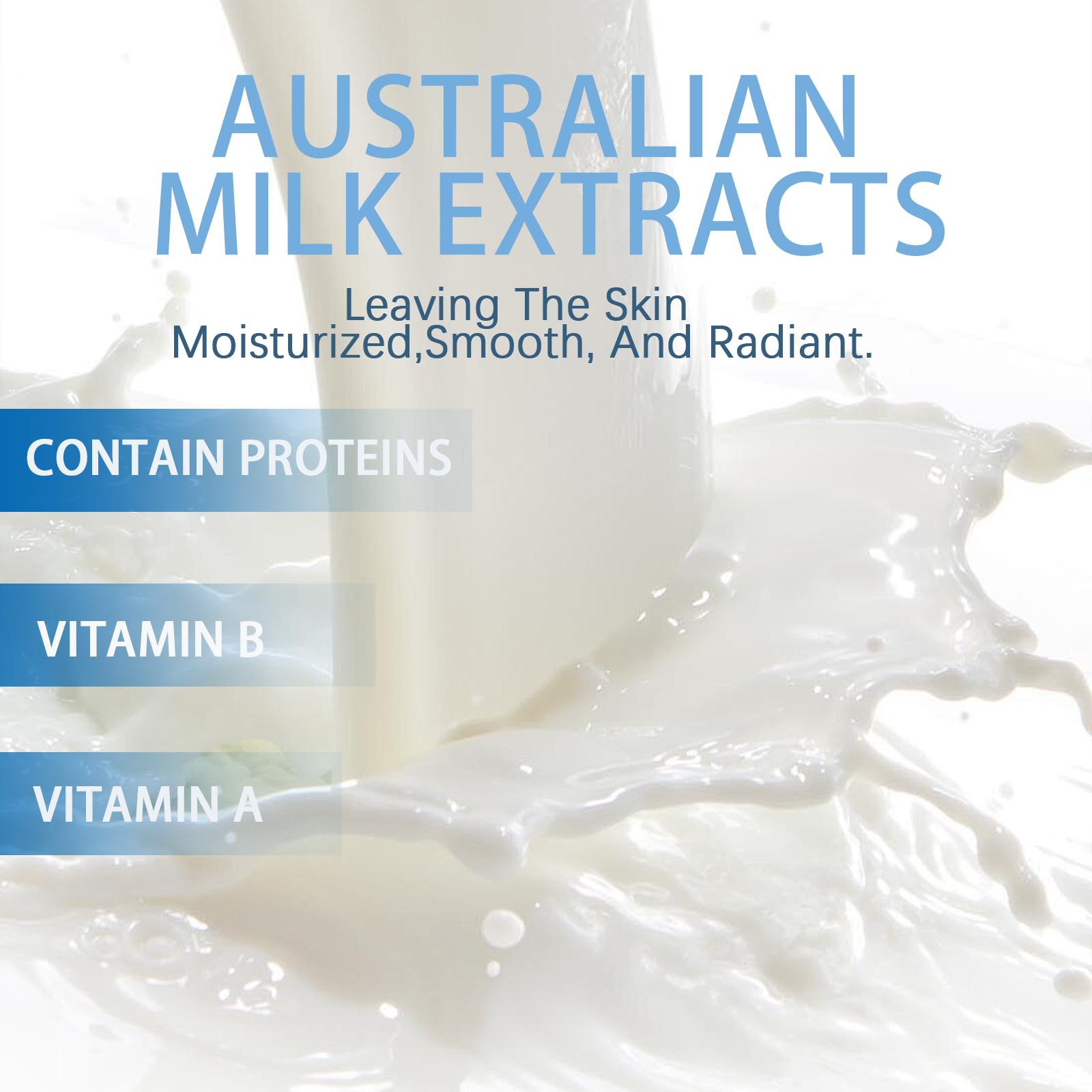 Milk Skincare Set with Facial Care Products and Accessories