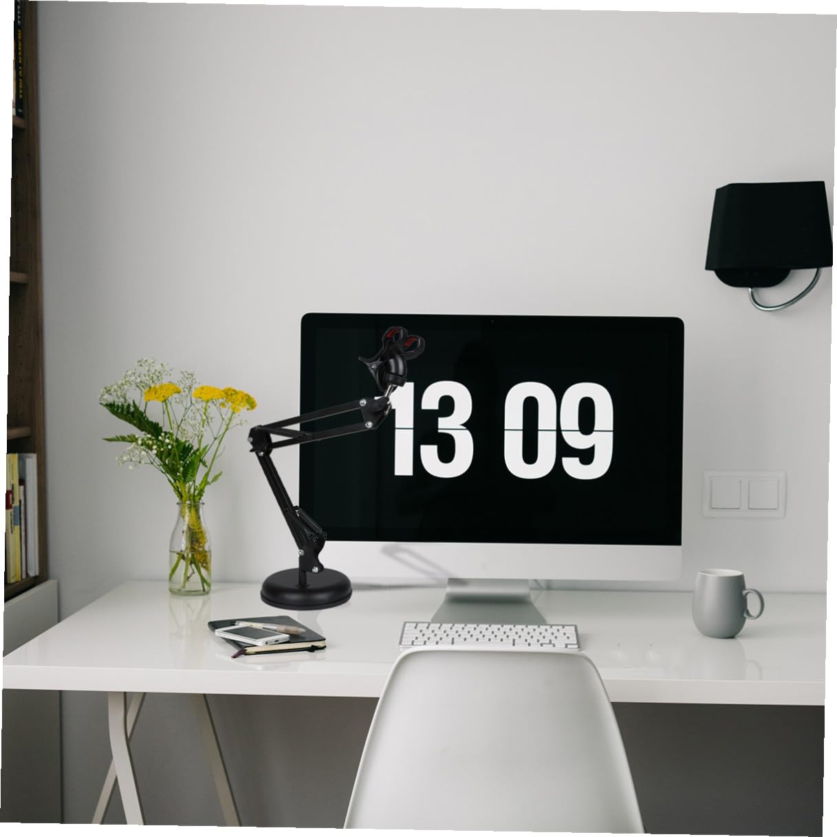 Artibetter Redonda Soporte para Plegable de Base Teléfono Escritorio