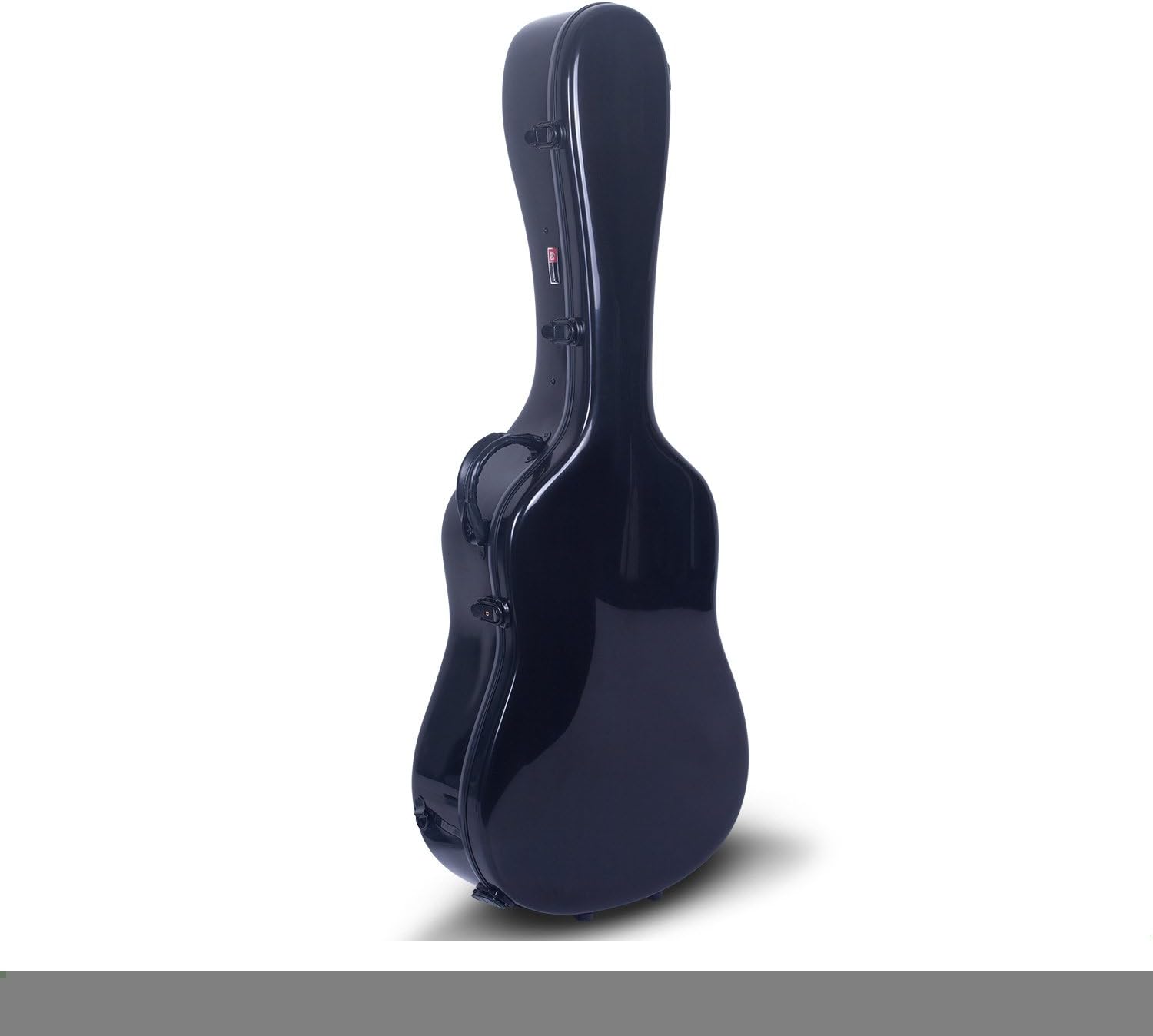 Crossrock Acoustic Guitar Case，40"&41" Dreadnought Fiberglass Hard Case with Padded Backpack Straps ，Black