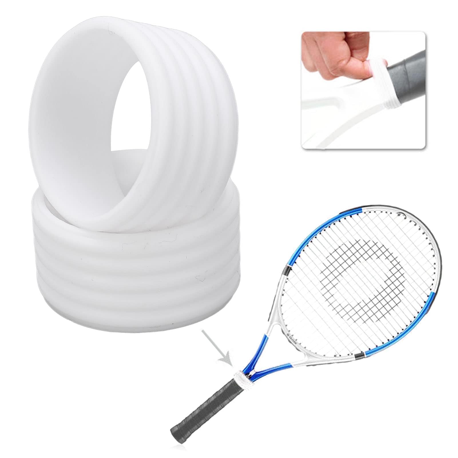 6 Pièces Anneau D'Étanchéité En Caoutchouc De Raquette Pièces De Surgrip Poignée De Raquette Poignée De Sensation Sèche Bande De Raquette De Tennis Protecteur De Surgrip Anneau De 6 Pièces Anneau D'Étanchéité En Caoutchouc De Raquette Pièces De Surgrip Poignée De Raquette Poignée De Sensation Sèche Bande De Raquette De Tennis Protecteur De Surgrip Anneau De