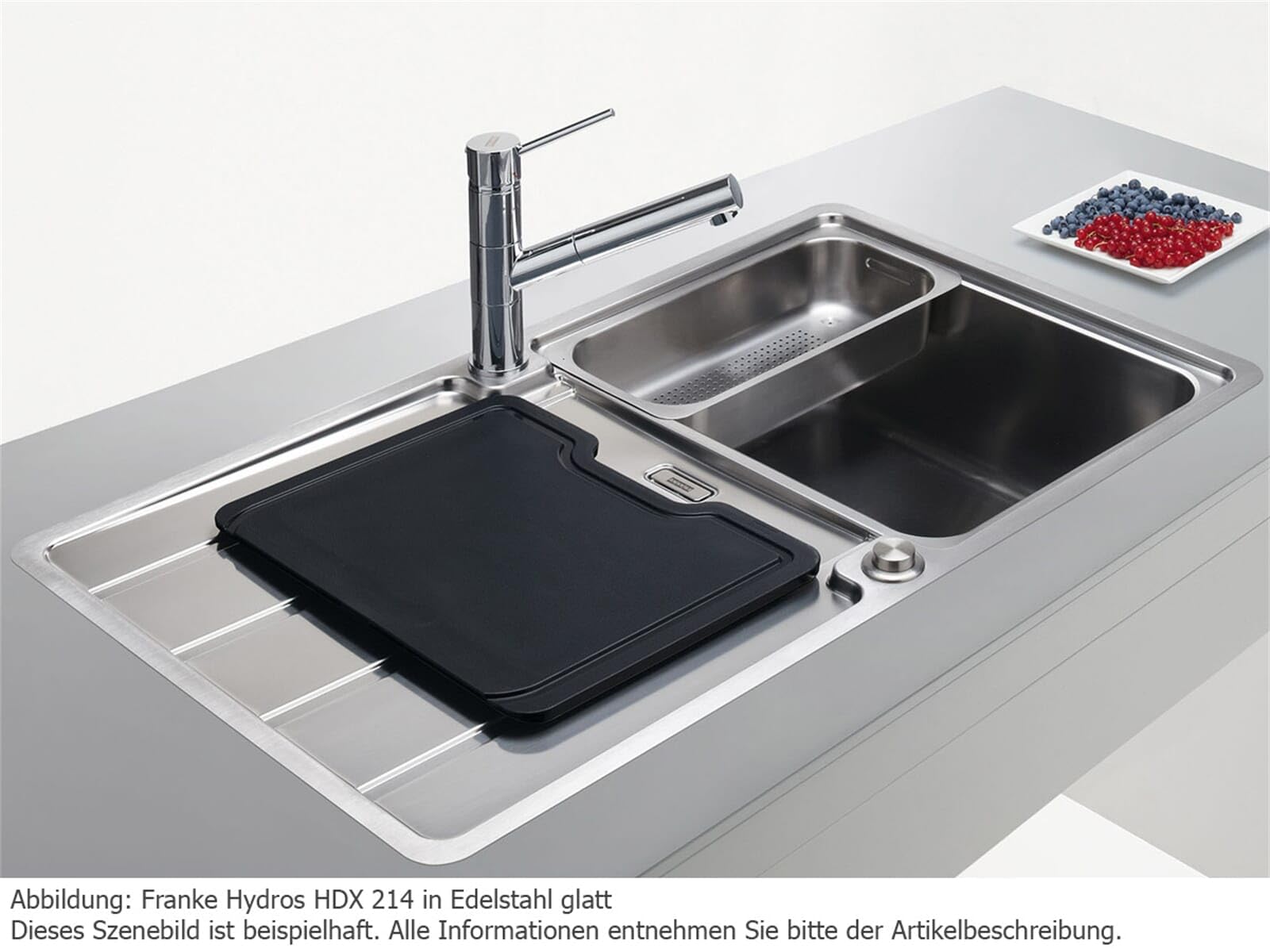Franke Hydros HDX 214-127.0378.717 Edelstahlspüle glatt