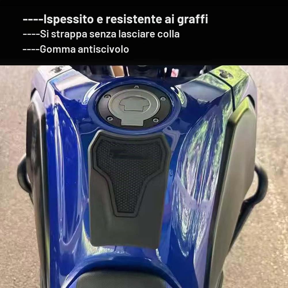Accessori per moto Protezione laterale antiscivolo impermeabile per serbatoio Adesivo in gomma 3CM per Tenere 700 Rally 2025 Tenere 700