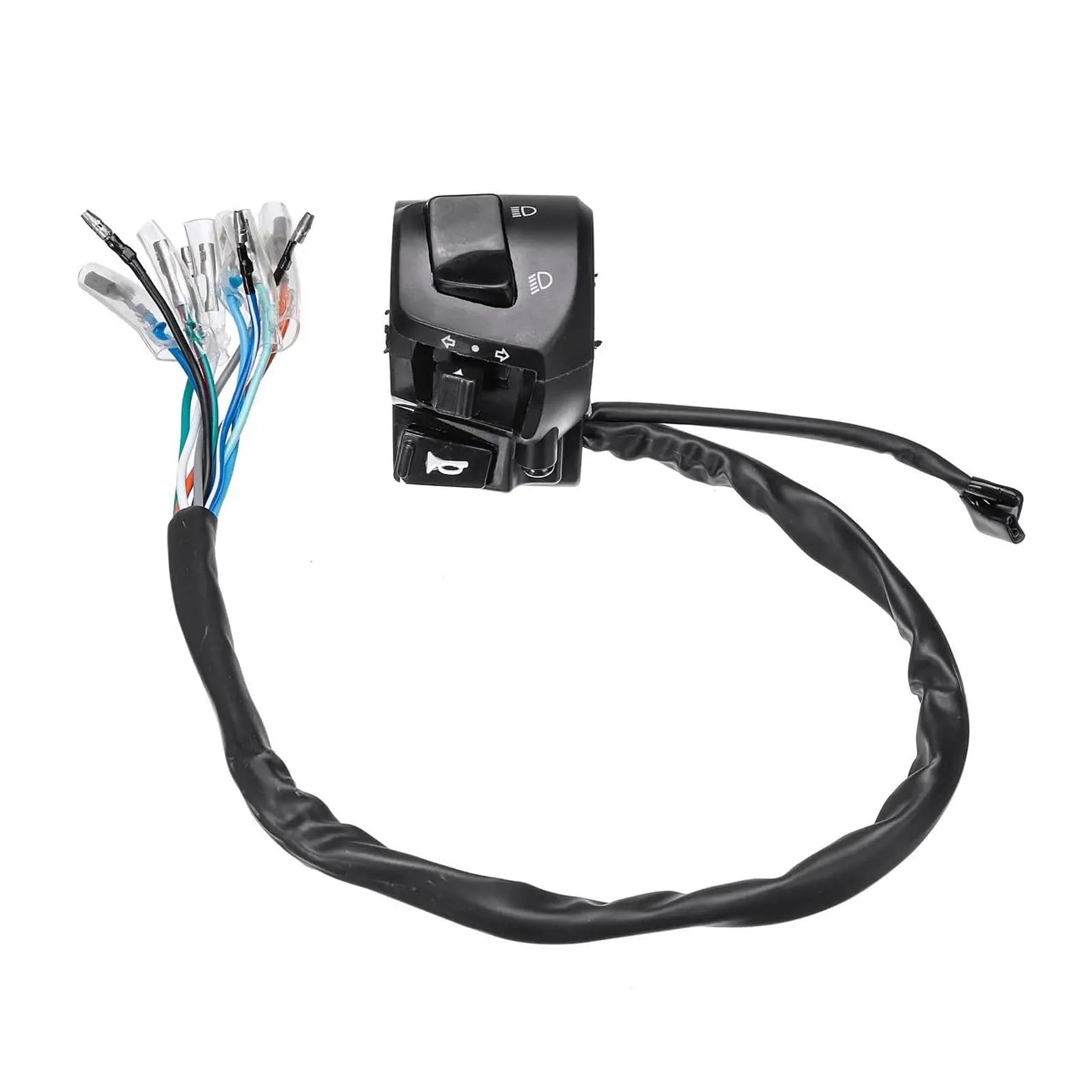 Interrupteur De Démarrage Électrique 12V, Double Accélérateur, Commutateurs Commande Guidon Moto, Klaxon, Clignotant, Phare Moto Interrupteur Guidon Bouton Guidon Moto Marche