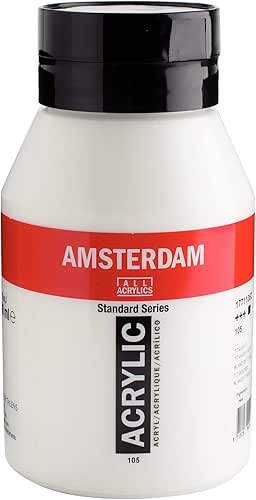 Amsterdam T1771-105-2 Talence Acrylic Paint, Amsterdam Acrylic Color, Titanium White,