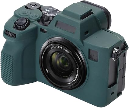 PULUZ Digital Camera Case for Sony A7 IV,Anti-Scratch Soft Silicone Protective Camera Case Camera Skin Case CoverGreen