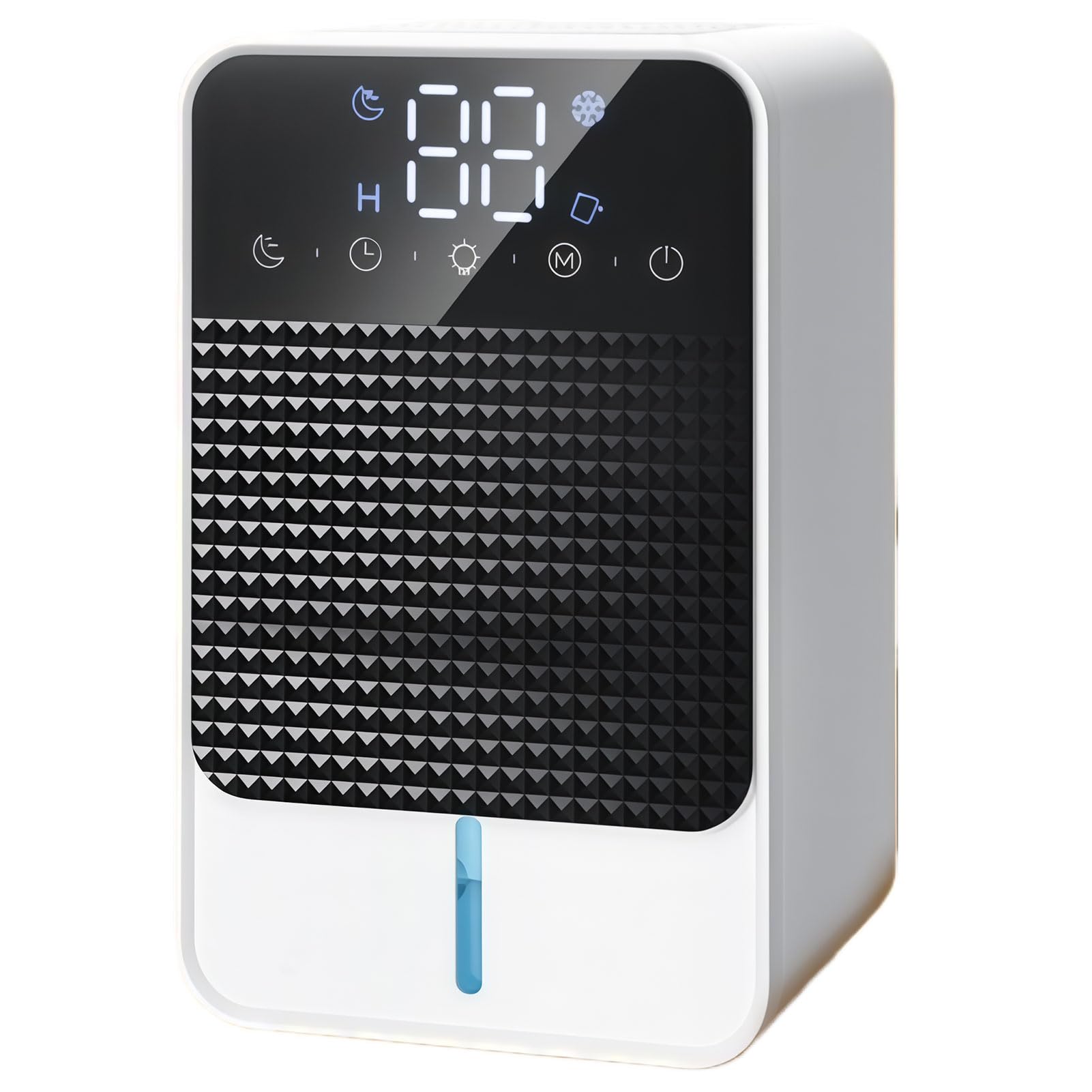 Deumidificatore per la casa, assorbe l'umidità a risparmio energetico, spegnimento automatico, modalità notturna, adatto per camere da letto, bagni e piccoli spazi
