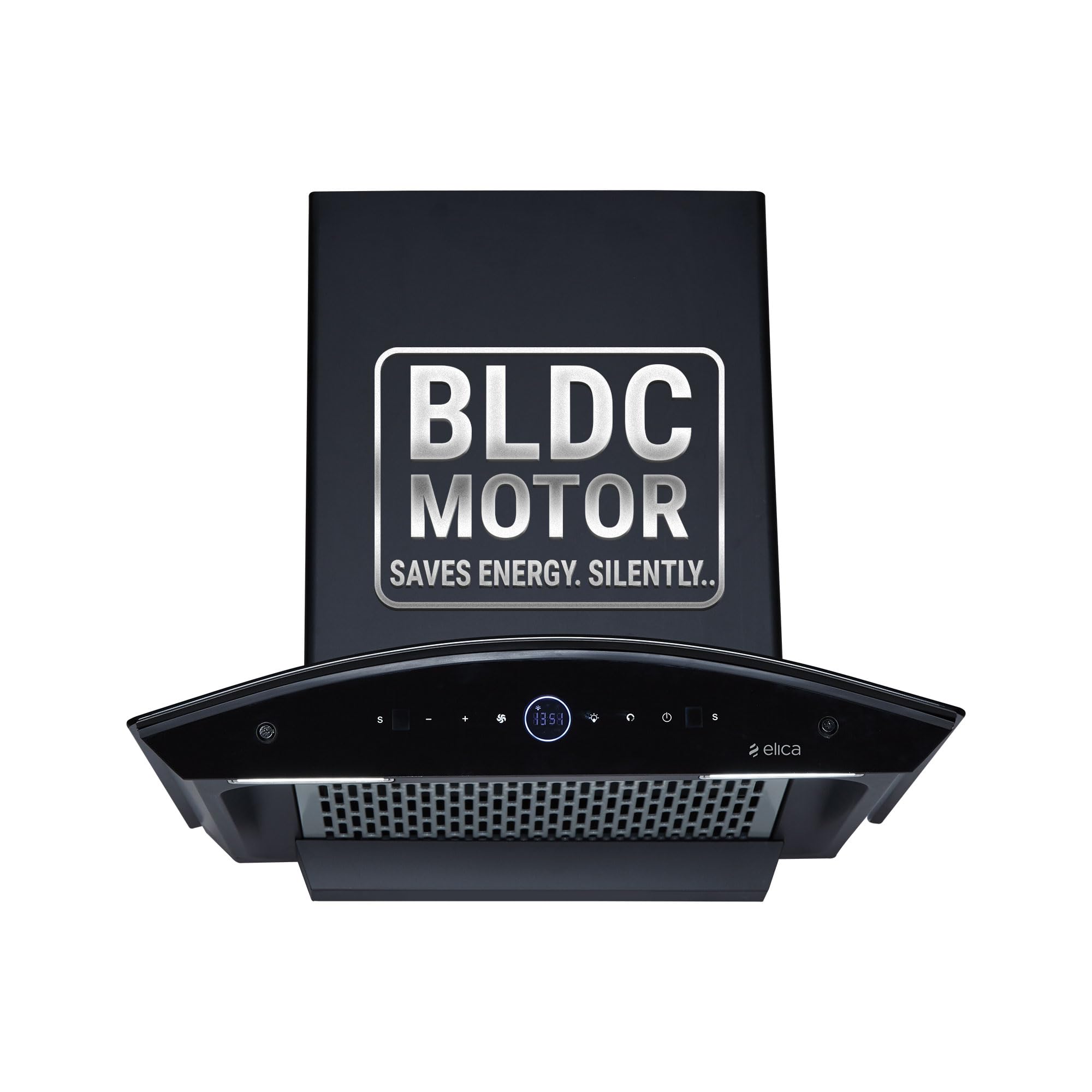 Elica 60cm 1600 m3/hr BLDC Filterless Autoclean Kitchen Chimney with 15 Years Motor & 5 Years Comprehensive Warranty | PRO PLUS FL BLDC HAC LTW 60 MS NERO | Black| Touch Control with Round RPM Display