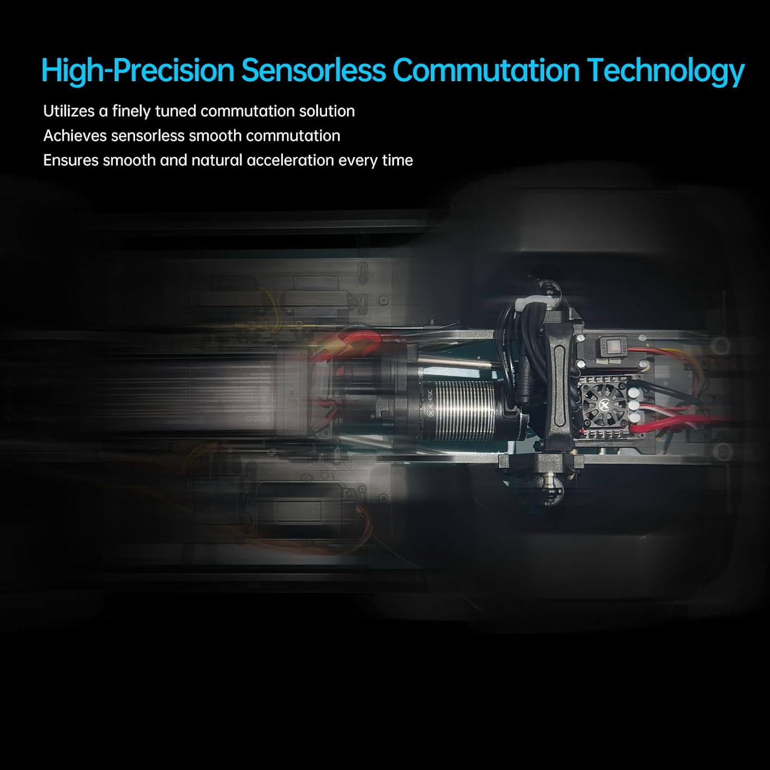 XC C10 Sensorless Brushless ESC for RC Car, 2-4S Lipo,120A Continuous Current,4-6A、6.0/7.4V BEC,Applicable to 1/10 Trucks Short Course Monster ON/Off Roads (No Connector) - Image 7